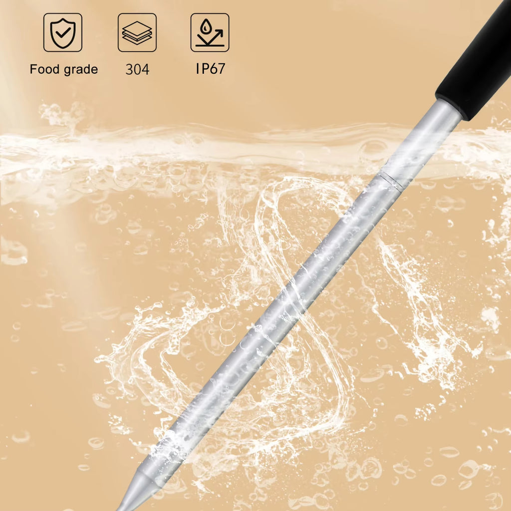 Revolutionize Your Grilling Experience with the Wireless Bluetooth BBQ Probe Thermometer - Perfect for Accurate Kitchen & Barbecue Cooking!