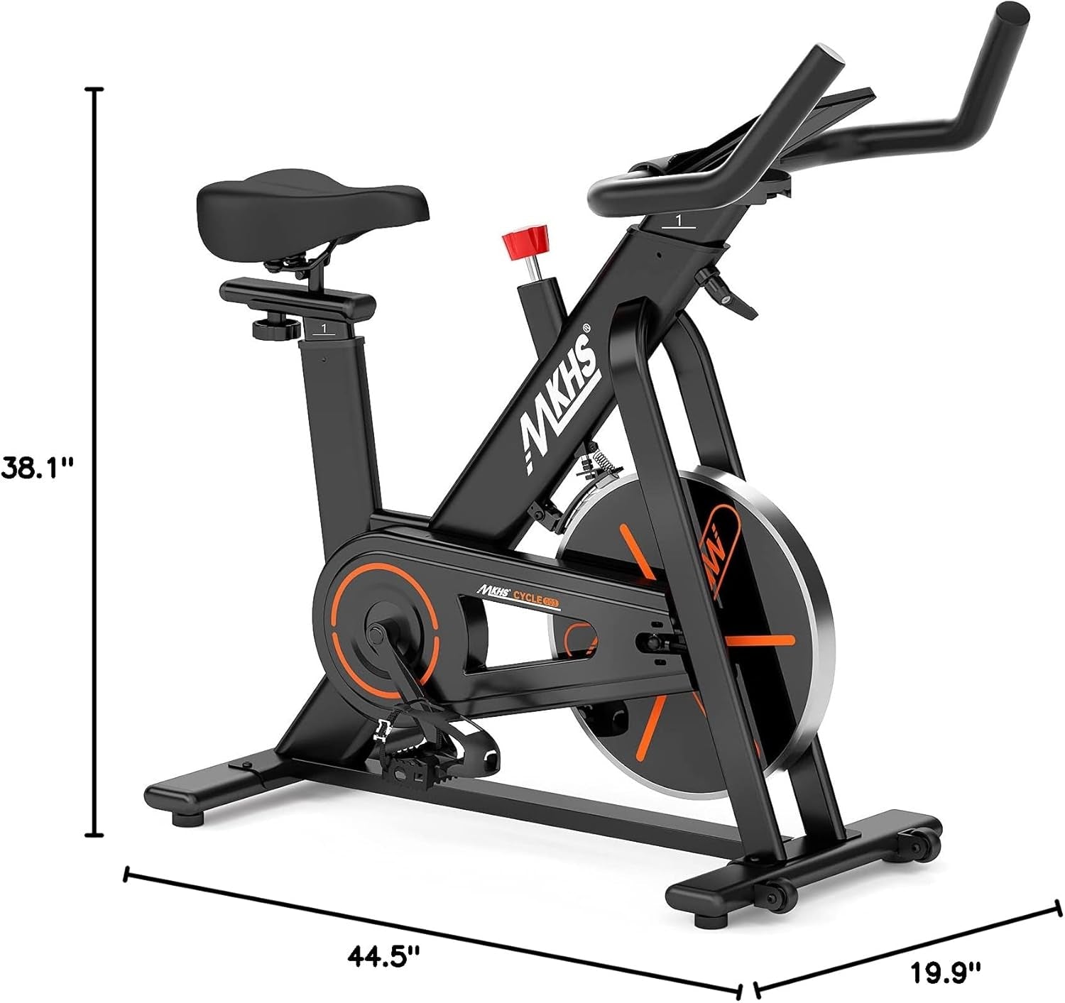 Experience Ultimate Comfort and Performance with Our Silent Magnetic Resistance Indoor Cycling Bike - Fully Adjustable for All Fitness Levels and Supports Up to 400 lbs!