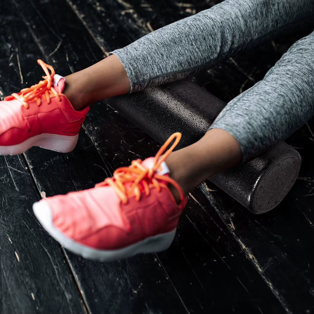 High Density 12 Inch Foam Roller - Ultimate Solid Core Massage Roller for Back and Legs, Perfect for Yoga and Pilates Workouts