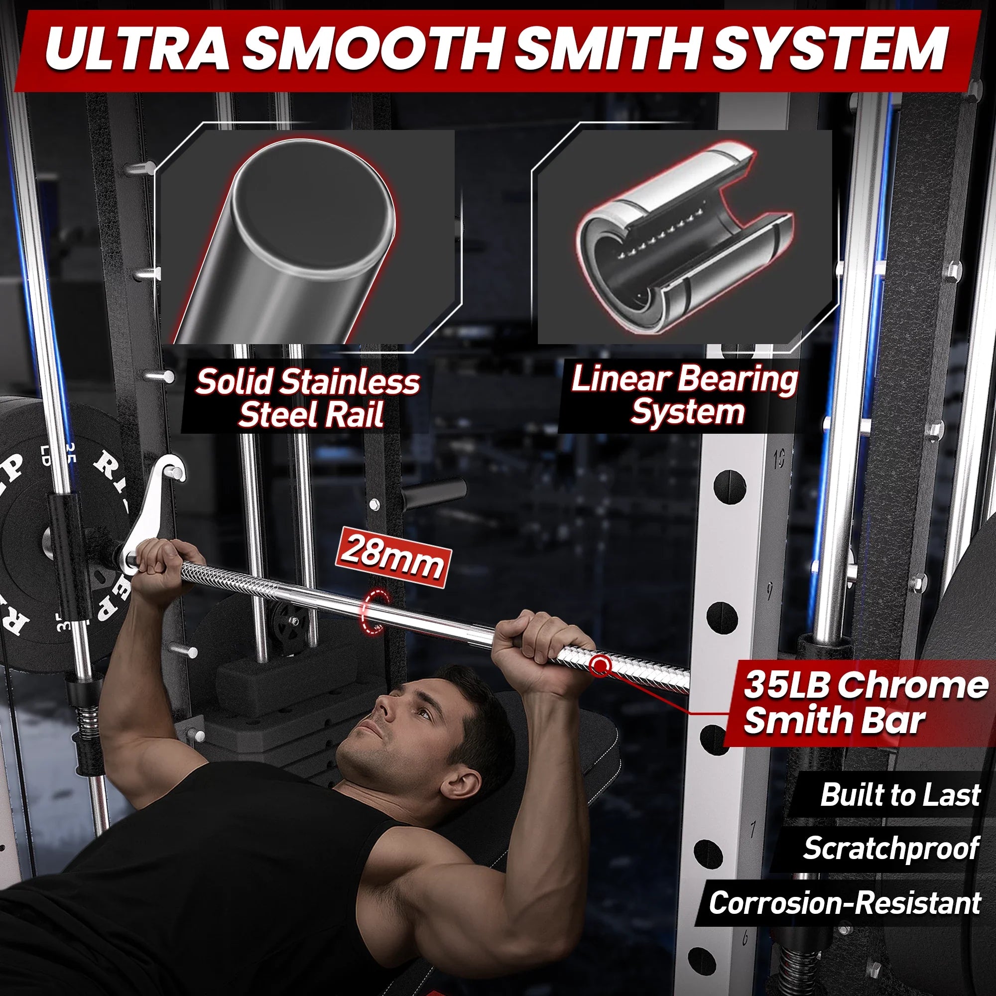 Transform Your Home Workouts with the PMAX 5600 Home Gym Smith Machine - All-in-One Strength Training Solution