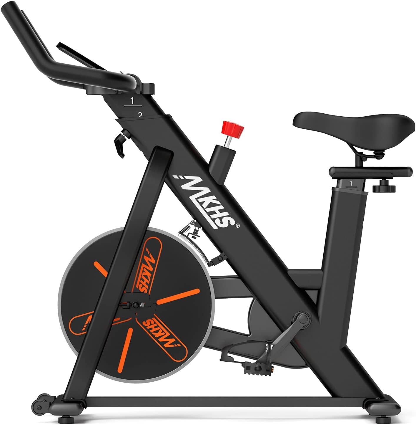 Experience Ultimate Comfort and Performance with Our Silent Magnetic Resistance Indoor Cycling Bike - Fully Adjustable for All Fitness Levels and Supports Up to 400 lbs!
